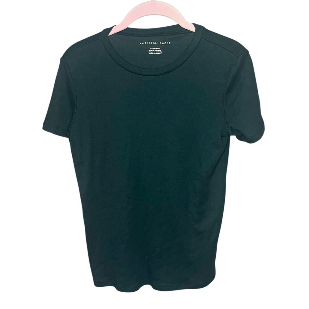 American Eagle Crewneck Dark Green Short Sleeve Tee Size XS